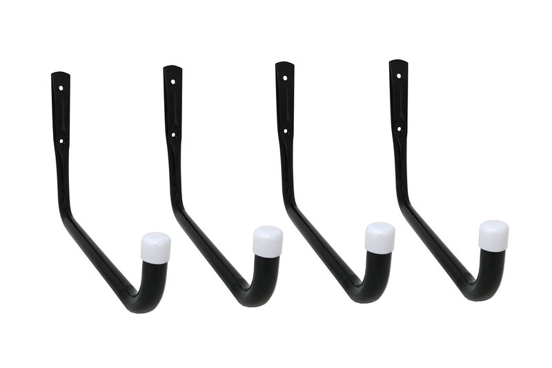 Shepherd Hardware 8091E Heavy Duty Steel 10-Inch Garage Storage Utility Hooks, 4 Pack, Black - Image 5